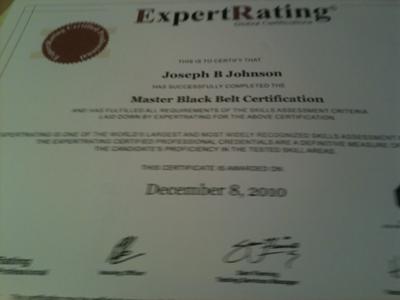 Master Black Belt Certification